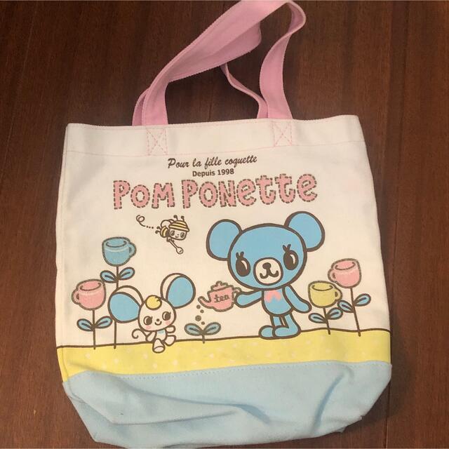 pom ponette(ポンポネット)のPom ponette キャンバスミニトート キッズ/ベビー/マタニティのこども用バッグ(トートバッグ)の商品写真