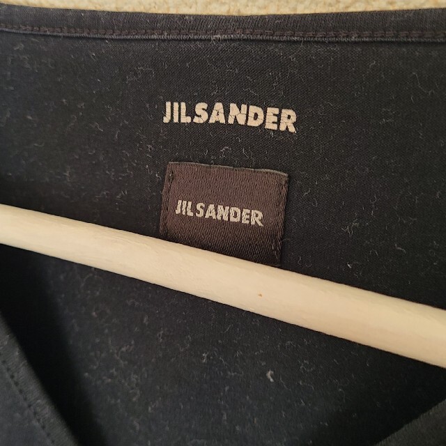 Jil Sander(ジルサンダー)のJIL SANDERジルサンダーVネック長袖tシャツ ブラック sizeS メンズのトップス(Tシャツ/カットソー(七分/長袖))の商品写真