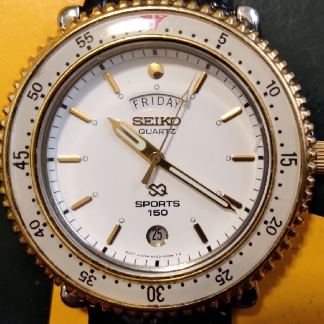 注目ショップ 中古品SEIKOヴィンテージSQ150mダイバー 腕時計(アナログ)