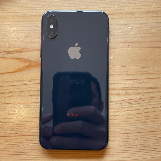 iPhone(アイフォーン)のiPhone X Space Gray 64 GB SIMフリー 98% スマホ/家電/カメラのスマートフォン/携帯電話(スマートフォン本体)の商品写真