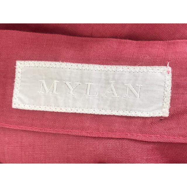 新品未使用！MYLAN 　フィッシュテール　ラップスカート  麻100%