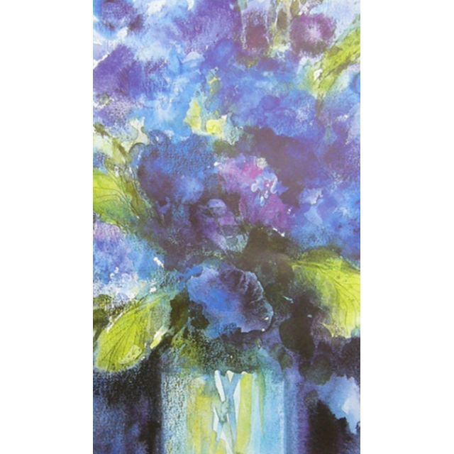 絵画 作者不詳 アートポスター 静物画 縁起物 青い紫陽花の通販 絵画 作者不詳 アートポスター 静物画 縁起物 青い紫陽花の通販