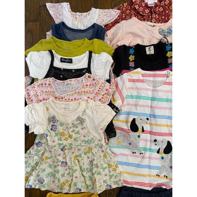 Branshes(ブランシェス)の【80サイズ まとめ売32着】女の子服 bebe、エニファム、ブランシェスなど キッズ/ベビー/マタニティのベビー服(~85cm)(Ｔシャツ)の商品写真