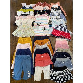 ブランシェス(Branshes)の【80サイズ まとめ売32着】女の子服 bebe、エニファム、ブランシェスなど(Ｔシャツ)