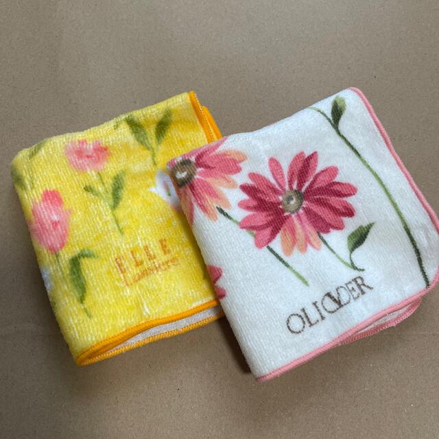 ELLE(エル)の🌸ELLE&OLIVER花柄ミニタオルSET レディースのファッション小物(ハンカチ)の商品写真