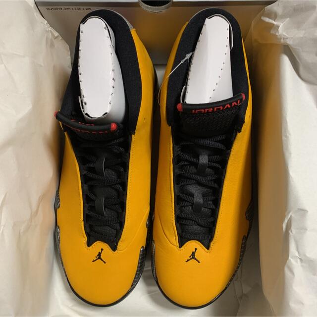 AIR JORDAN 14 28.5cm 黄　フェラーリ エアジョーダン14 1