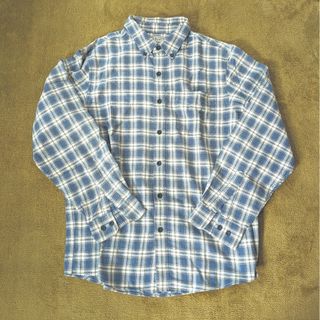 エルエルビーン(L.L.Bean)のL.L.Bean 水色チェック ボタンダウン 長袖シャツ(シャツ)