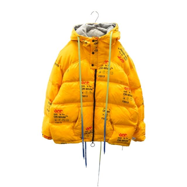 OFF-WHITE(オフホワイト)のOFF-WHITE オフホワイト 19AW Industrial Zipped Puffer OMED019F19F06003 インダストリアルジップドパファージャケット ダウンブルゾン イエロー メンズのジャケット/アウター(ダウンジャケット)の商品写真