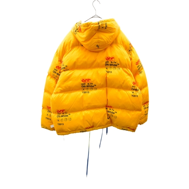 OFF-WHITE(オフホワイト)のOFF-WHITE オフホワイト 19AW Industrial Zipped Puffer OMED019F19F06003 インダストリアルジップドパファージャケット ダウンブルゾン イエロー メンズのジャケット/アウター(ダウンジャケット)の商品写真