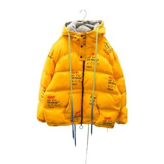 オフホワイト(OFF-WHITE)のOFF-WHITE オフホワイト 19AW Industrial Zipped Puffer OMED019F19F06003 インダストリアルジップドパファージャケット ダウンブルゾン イエロー(ダウンジャケット)