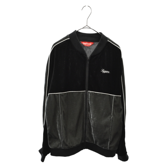 SUPREME シュプリーム 16SS Velour Track Jacket ベロア トラックジャケット ブラック