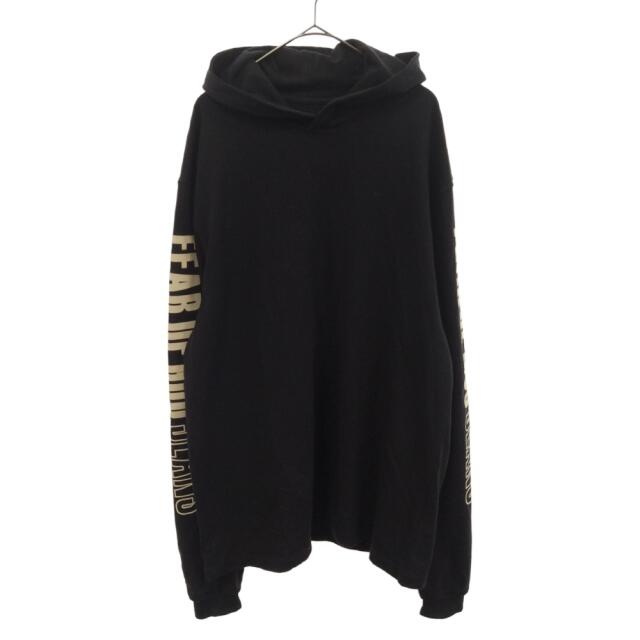 FEAR OF GOD(フィアオブゴッド)のFEAR OF GOD フィアオブゴッド Fifth Collection Printed Long Sleeve Hoodie 5thコレクション プリンテッドロングスリーブプルオーバーパーカー M17HJT ブラック メンズのトップス(パーカー)の商品写真