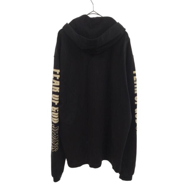 FEAR OF GOD(フィアオブゴッド)のFEAR OF GOD フィアオブゴッド Fifth Collection Printed Long Sleeve Hoodie 5thコレクション プリンテッドロングスリーブプルオーバーパーカー M17HJT ブラック メンズのトップス(パーカー)の商品写真