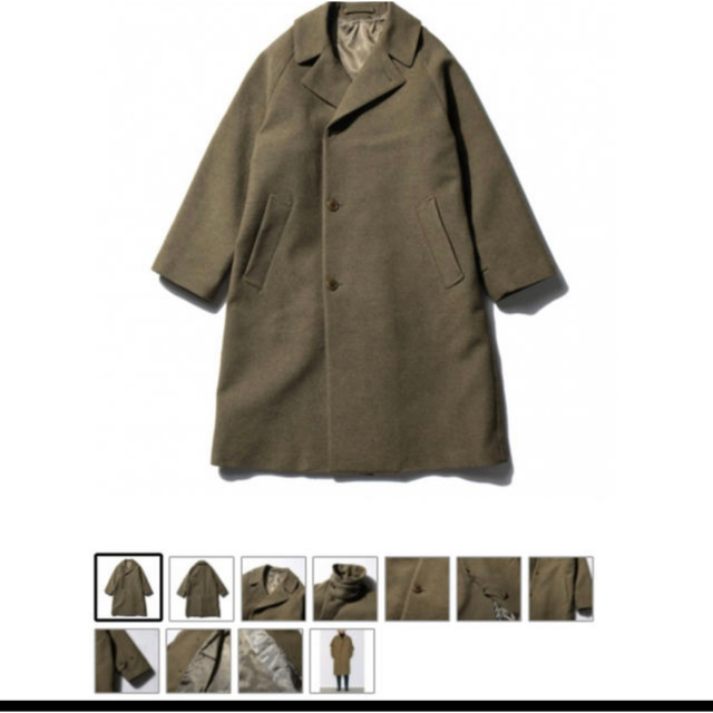 COMOLI(コモリ)のcomoli ウールコットンバルカラーコート メンズのジャケット/アウター(ステンカラーコート)の商品写真
