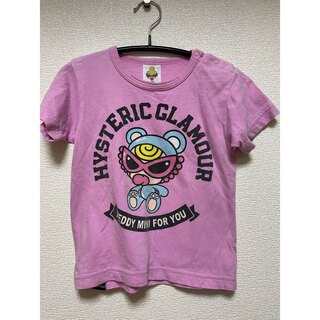 ヒステリックミニ(HYSTERIC MINI)のヒステリックミニ  ピンク　テディ　Tシャツ90(Tシャツ/カットソー)