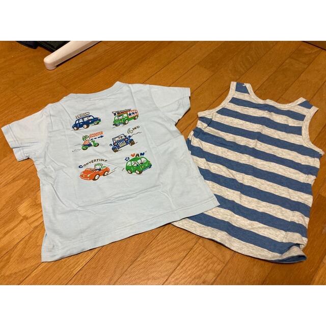 familiar(ファミリア)のfamiliarTシャツ、無印良品タンクトップセット キッズ/ベビー/マタニティのキッズ服男の子用(90cm~)(Tシャツ/カットソー)の商品写真