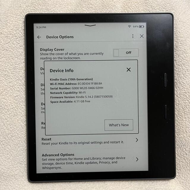 Kindle oasis 32GB 第10世代　電子書籍リーダー