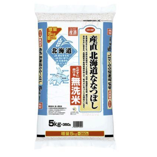 無洗米　産直　北海道ななつぼし　１０キロ（５キロ×２袋）(米/穀物)