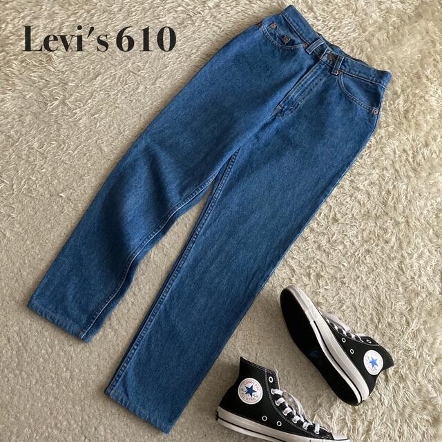 90's Levi's 610 ハイウエストテーパードデニムパンツ W29L29