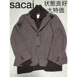 sacai - Sacai テーラードジャケット サイズ2 定価94,500円の通販 by ...