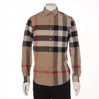 バーバリー(BURBERRY)のバーバリー  コットン×ポリウレタン XS ブラウン メンズ その他トップ(その他)