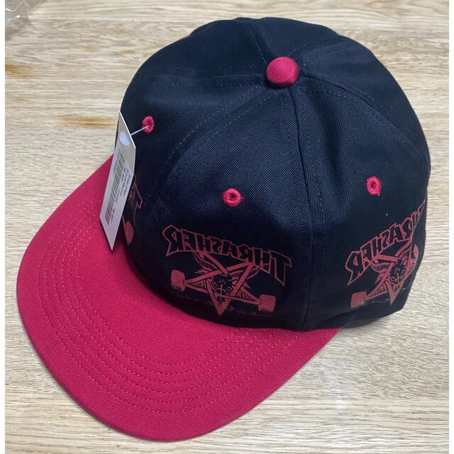 帽子supreme thrasher 6-panel blackmedium cap