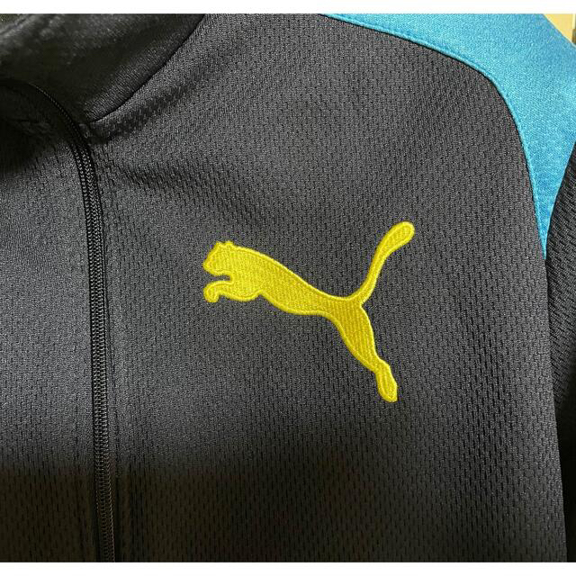 PUMA(プーマ)のさらに値下げしました！【美品】デカロゴ・プーマジャージ　サイズ150 スポーツ/アウトドアのサッカー/フットサル(ウェア)の商品写真