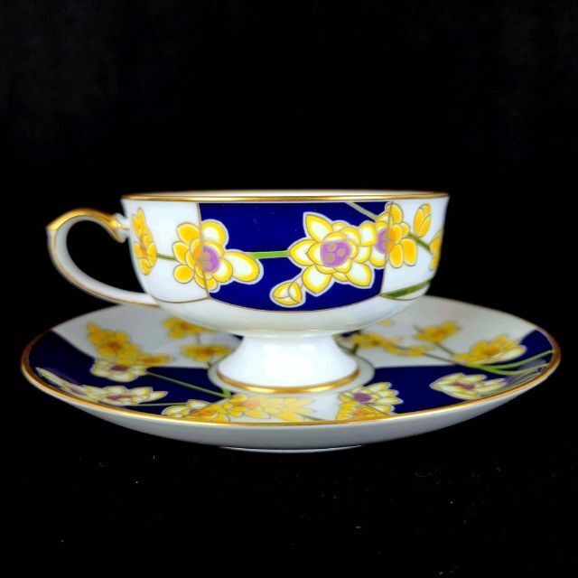 最大69%OFFクーポン 限定版高級磁器 香蘭社 皇居の花カップ ソーサー12
