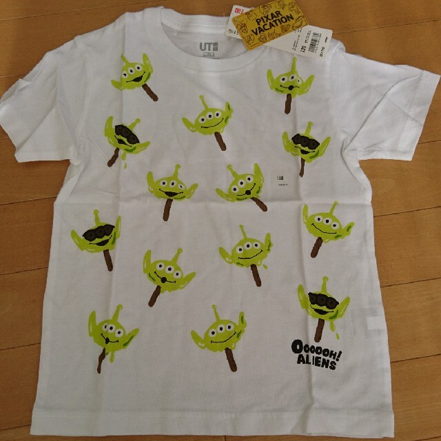 UNIQLO(ユニクロ)の120 グリーンメン Tシャツ キッズ/ベビー/マタニティのキッズ服男の子用(90cm~)(Tシャツ/カットソー)の商品写真