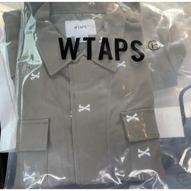 22SS WTAPS JUNGLE 02 LS GREIGE CROSSBONE