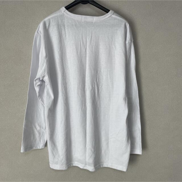 WEGO(ウィゴー)のWEGO 白シャツ　長袖シャツ　長袖カットソー メンズのトップス(Tシャツ/カットソー(七分/長袖))の商品写真