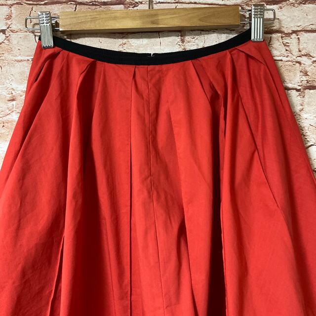 INED(イネド)のイネド INED スカート フレア ロング 上品 エレガント 赤色 7 レディースのスカート(ロングスカート)の商品写真
