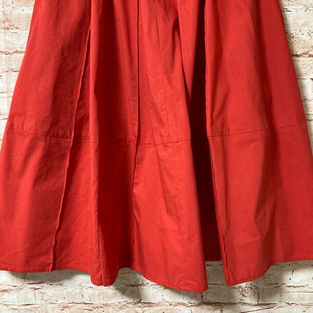 INED(イネド)のイネド INED スカート フレア ロング 上品 エレガント 赤色 7 レディースのスカート(ロングスカート)の商品写真