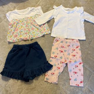 アカチャンホンポ(アカチャンホンポ)の【凛々様専用】春夏ベビー服&スタイ4枚セット(Ｔシャツ)