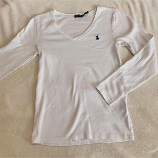 ポロラルフローレン(POLO RALPH LAUREN)のポロラルフローレン  ロンT ホワイト　L(Tシャツ(長袖/七分))