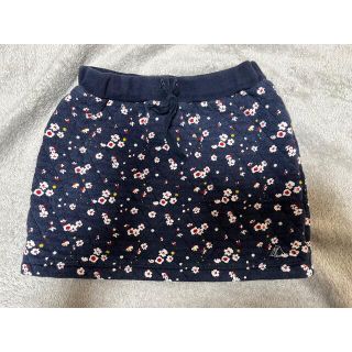 プチバトー(PETIT BATEAU)のプチバトー  キルティングプリントスカート　5ans108cm(スカート)