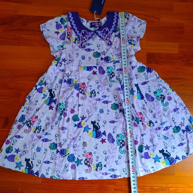 ANNA SUI mini(アナスイミニ)の100 アナスイミニ 海のおともだちワンピース キッズ/ベビー/マタニティのキッズ服女の子用(90cm~)(ワンピース)の商品写真