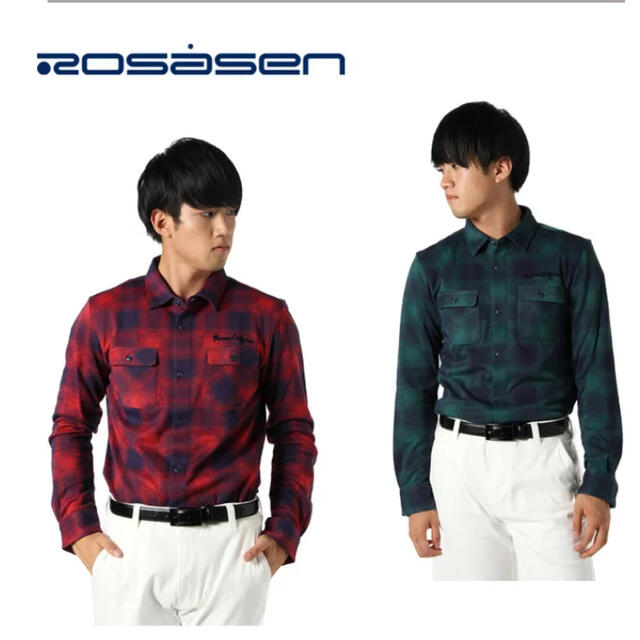 ROSASEN(ロサーゼン)の値下げ　新品　ロサーセン　シャツ スポーツ/アウトドアのゴルフ(ウエア)の商品写真