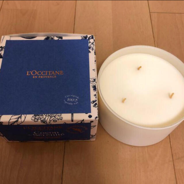 L'OCCITANE(ロクシタン)の新品未使用 L'OCCITANE アロマキャンドル ラベンダー ハンドメイドのインテリア/家具(アロマ/キャンドル)の商品写真