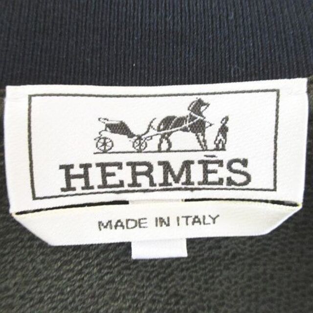 エルメス HERMES スタジャン テディ 薄手 S 緑系 グリーン イタリア製