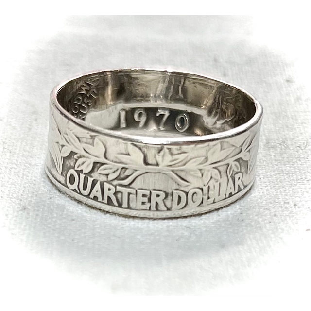 【ペアオーダー】quarter dollar coin ring 25セント