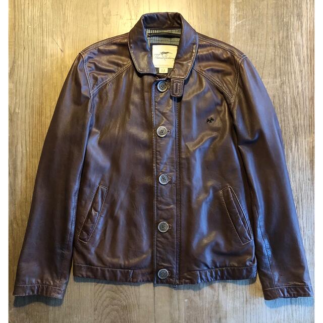 BURBERRY - THOMAS BURBERRY トーマスバーバリー レザージャケットの通販 by 雪那♦︎20日までメンズ衣服8%off