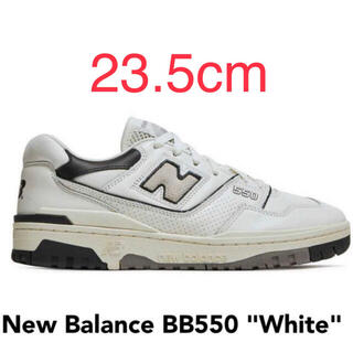 ニューバランス(New Balance)のNew Balance BB550LWT White ニューバランス 23.5(スニーカー)
