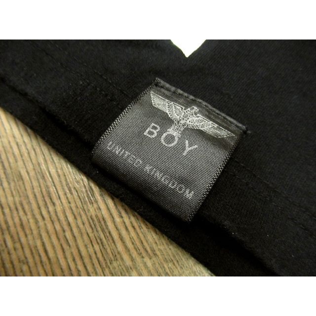 Boy London(ボーイロンドン)のG② ボーイロンドン ビッグ ロゴ プリント 七分袖 Tシャツ カットソー 黒M メンズのトップス(Tシャツ/カットソー(七分/長袖))の商品写真