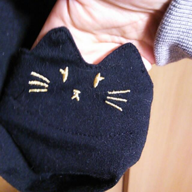 AMBELL(アンベル)のお取り置き♪３匹の黒猫カットソー レディースのトップス(カットソー(長袖/七分))の商品写真