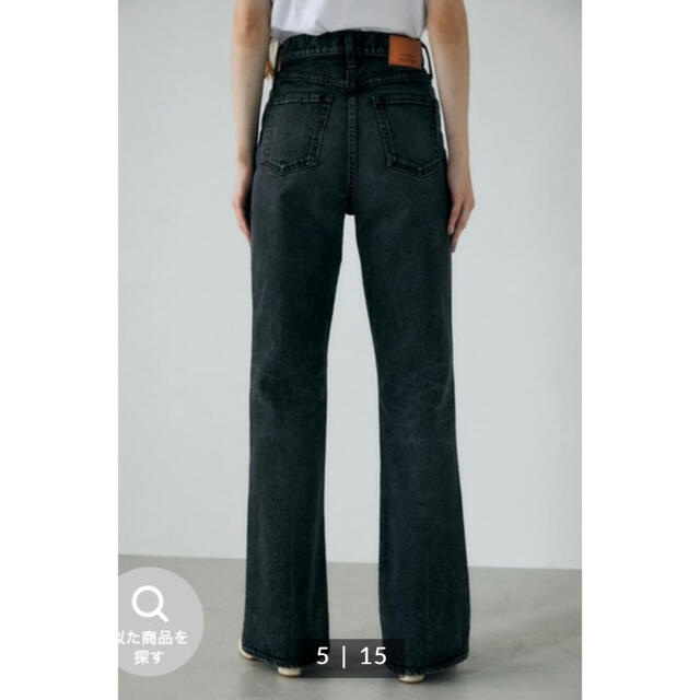 moussy(マウジー)の新品未使用品 MOUSSY MVS BLACK FLARE(L) 26 レディースのパンツ(デニム/ジーンズ)の商品写真