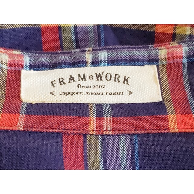 【FRAMeWORK】ハンサム＆モードな雰囲気のカシュクールシャツ 7