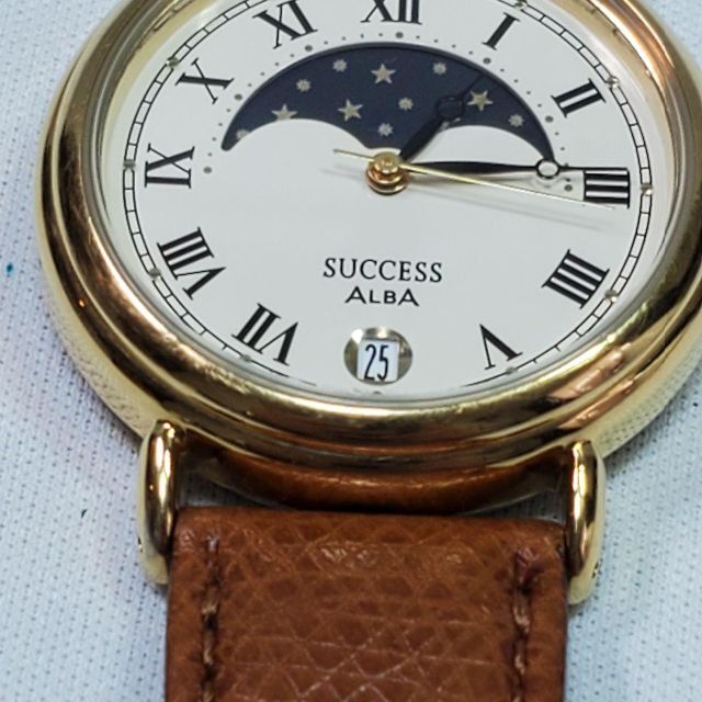 SEIKO - SEIKO ALBA サクセス ムーンフェイズ V338-6A70 腕時計 SEIKO - SEIKO ALBA サクセス ムーンフェイズ V338-6A70 腕時計