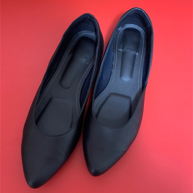 ローヒールパンプス　撥水　黒　25㎝ レディースの靴/シューズ(ハイヒール/パンプス)の商品写真