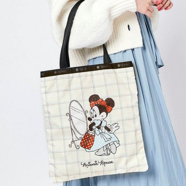 新品@レスポートサック &ミニーマウス コラボ トートバッグ - トートバッグ